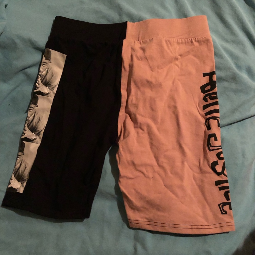 Tupac Color Block Bike Shorts Poetic Justice XL